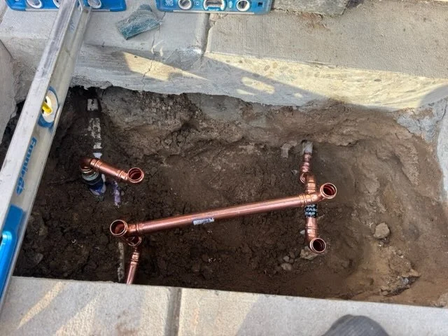 Backflow replacement on a commercial fire line